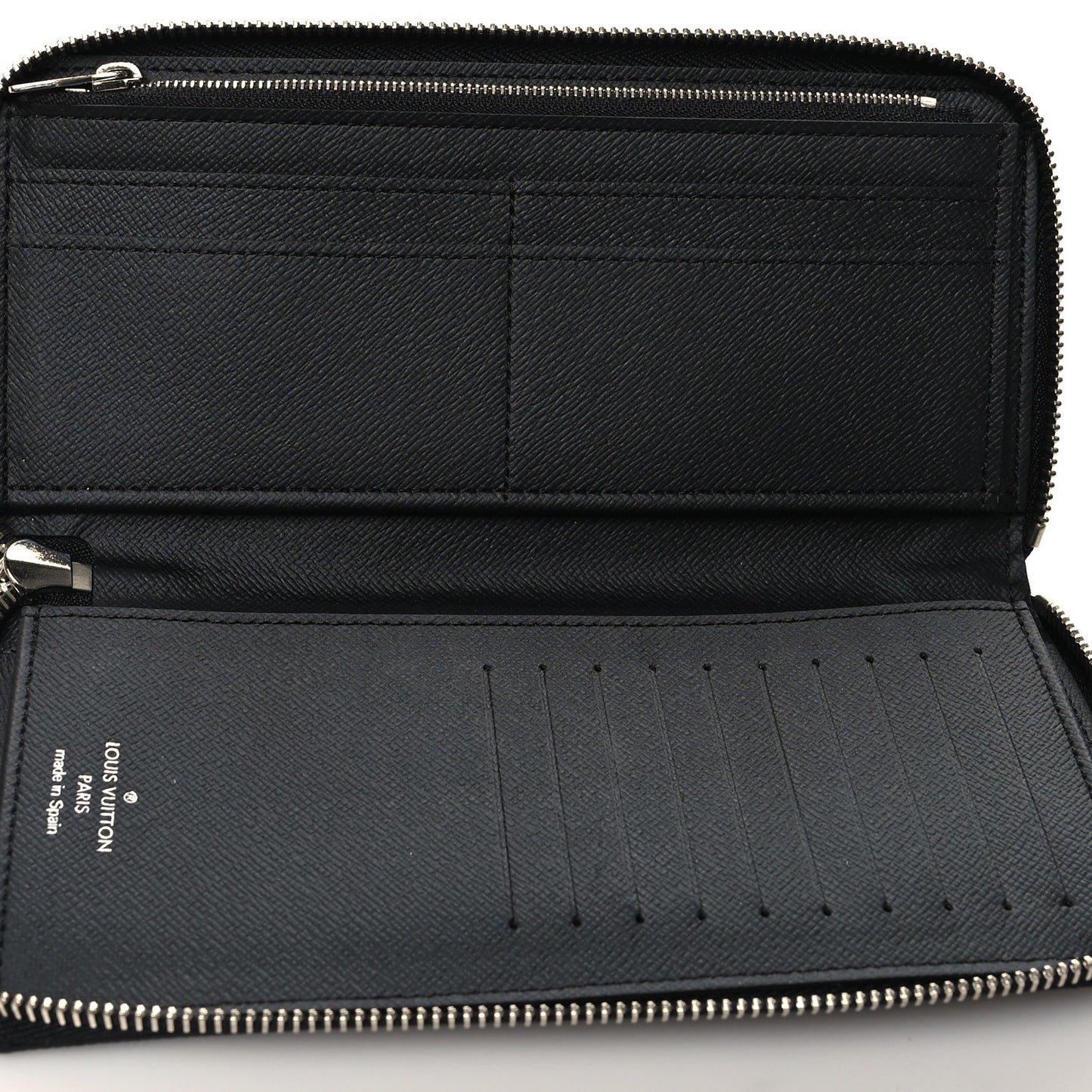 Epi Zippy Vertical Wallet Black