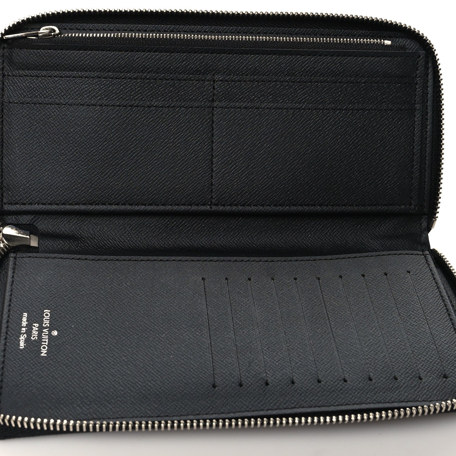 Louis Vuitton Epi Zippy Vertical Wallet Black 5 of 8