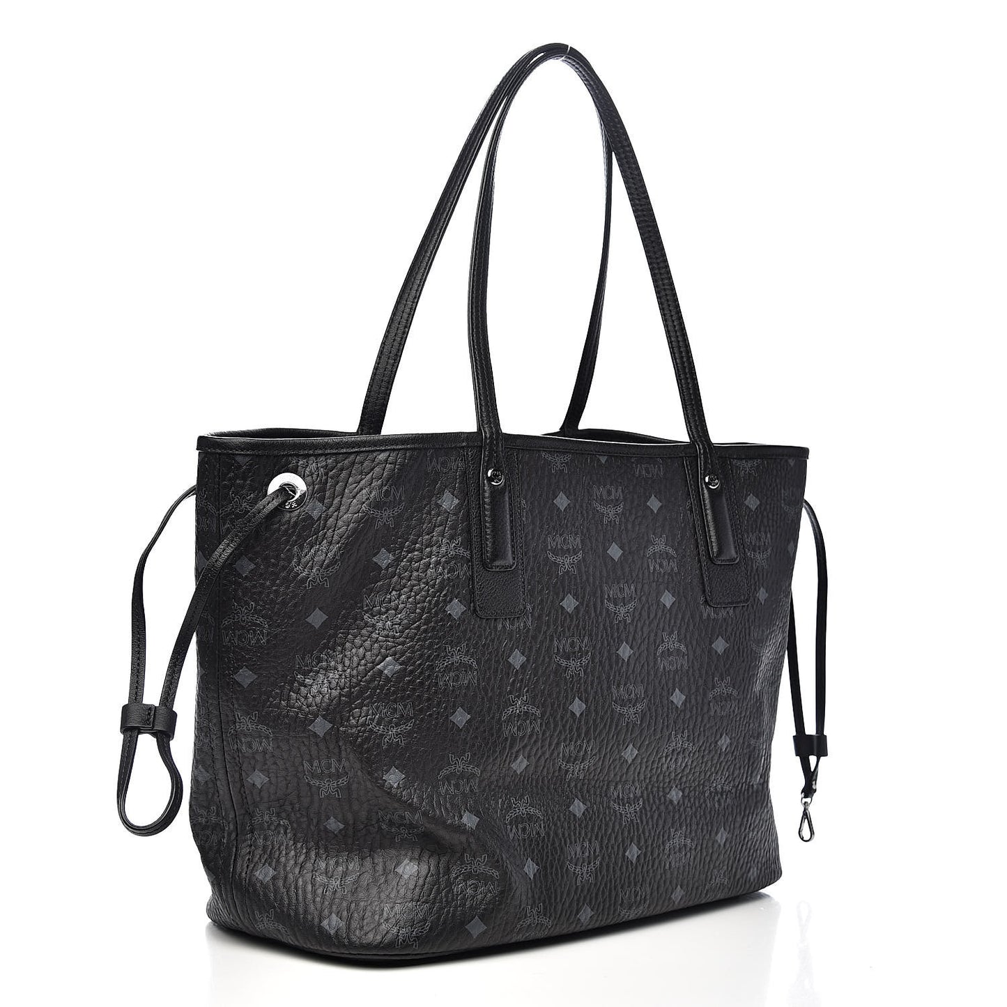 Visetos Medium Liz Reversible Shopper Tote Black