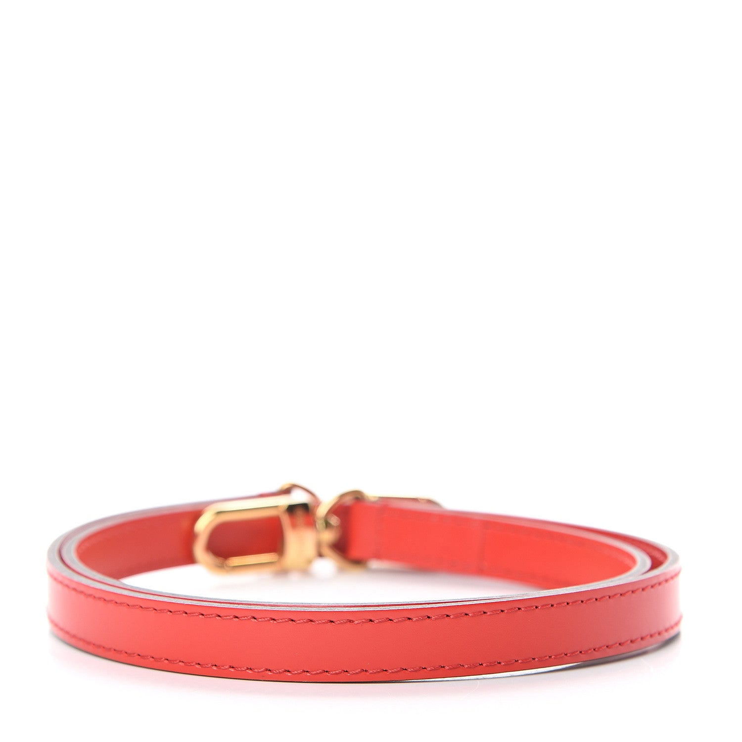 Louis Vuitton Calfskin 16mm Shoulder Strap Red 2 of 2