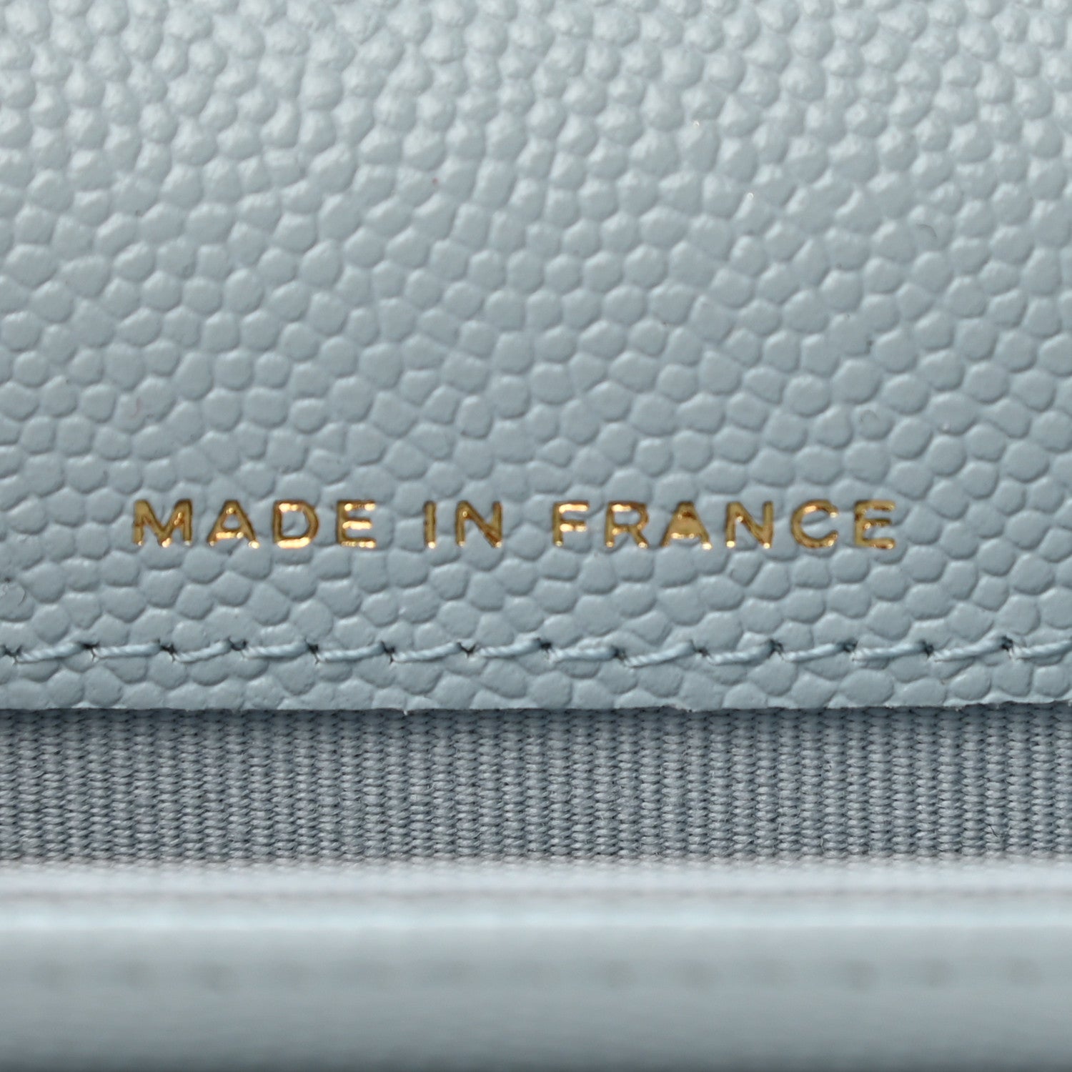 Chanel Caviar Quilted Flap Card Holder Wallet Light Blue 7 of 8