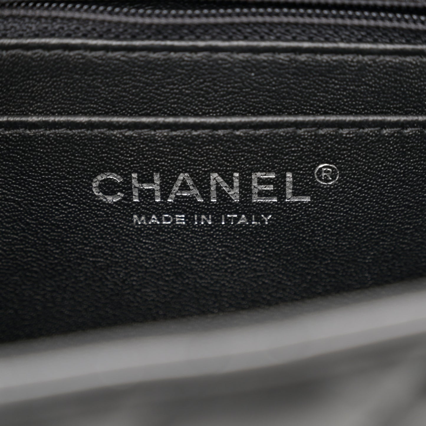 Lambskin Quilted Mini Square Flap Black