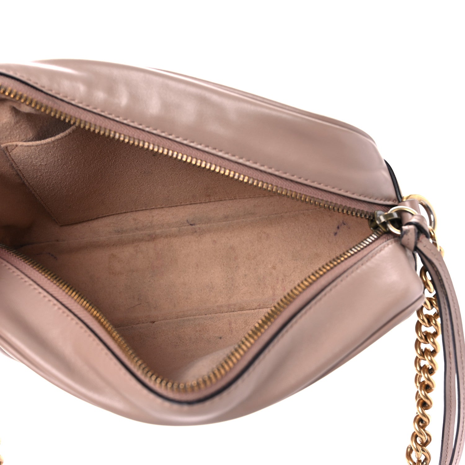 Gucci Calfskin Matelasse Small GG Marmont Chain Shoulder Bag Porcelain Rose 5 of 18