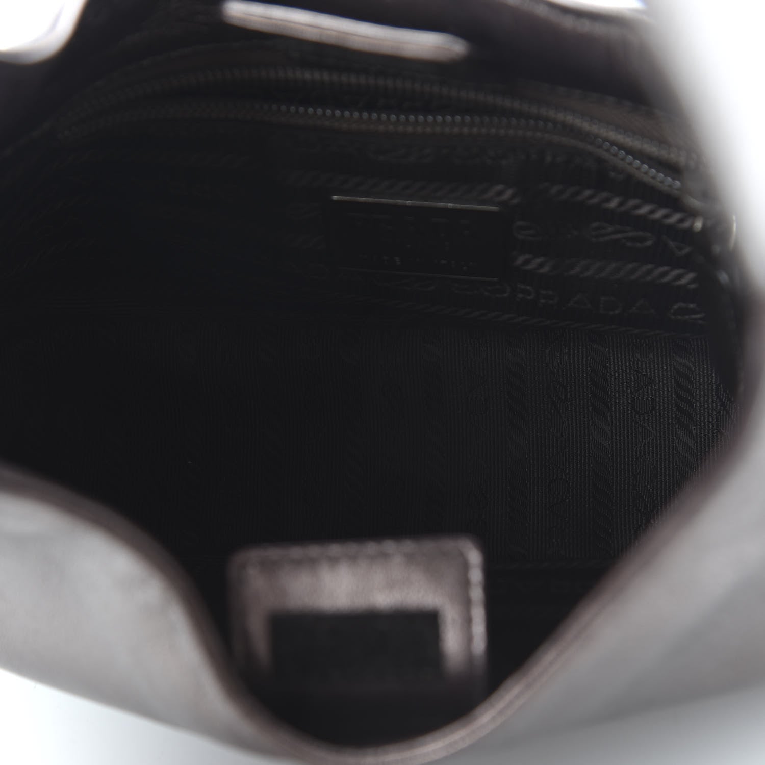 Prada Metallic Nappa Mordore Tote Fumo 5 of 9