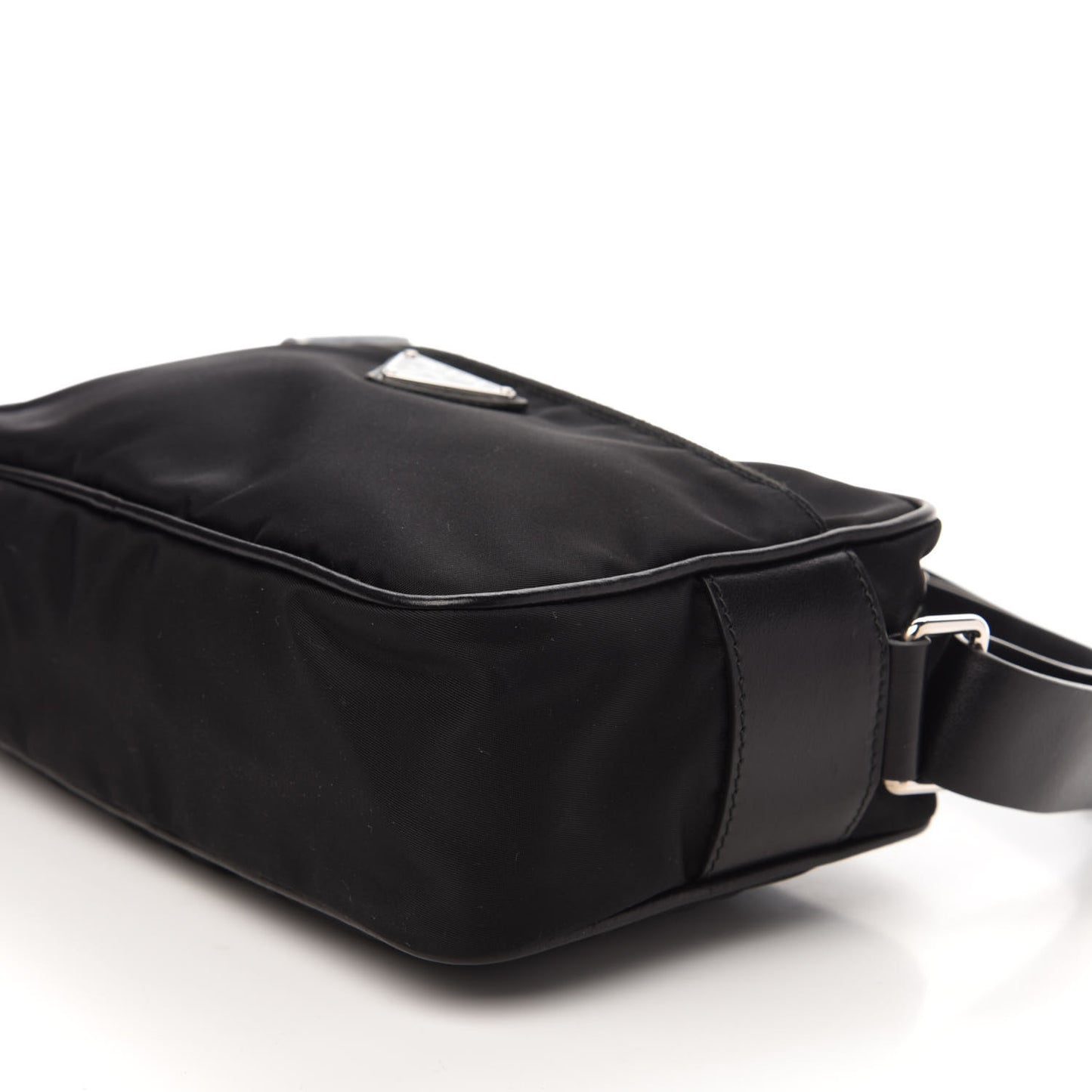 Tessuto Nylon Studded New Vela Shoulder Bag Black Astrale