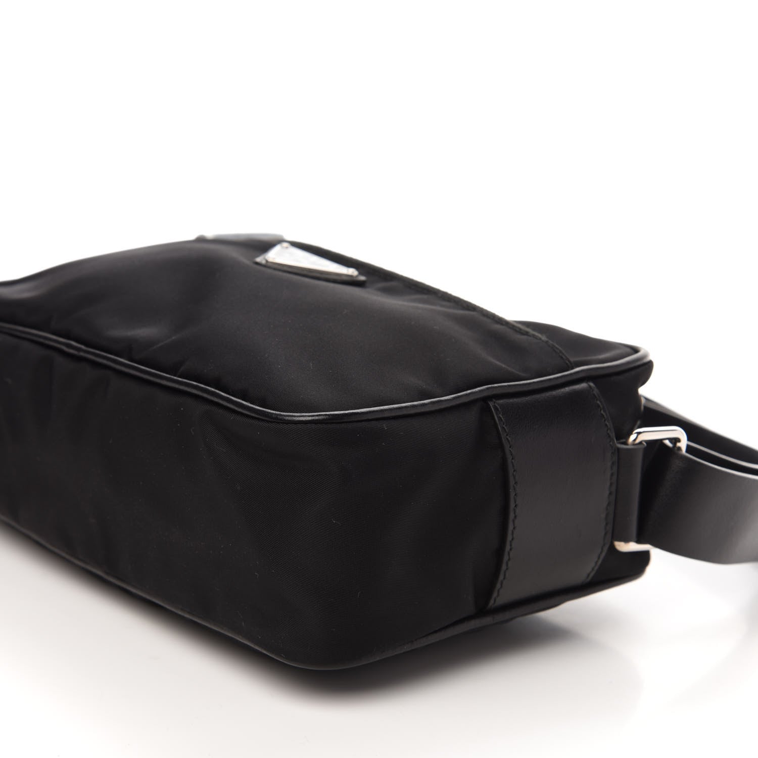 Prada Tessuto Nylon Studded New Vela Shoulder Bag Black Astrale 8 of 10