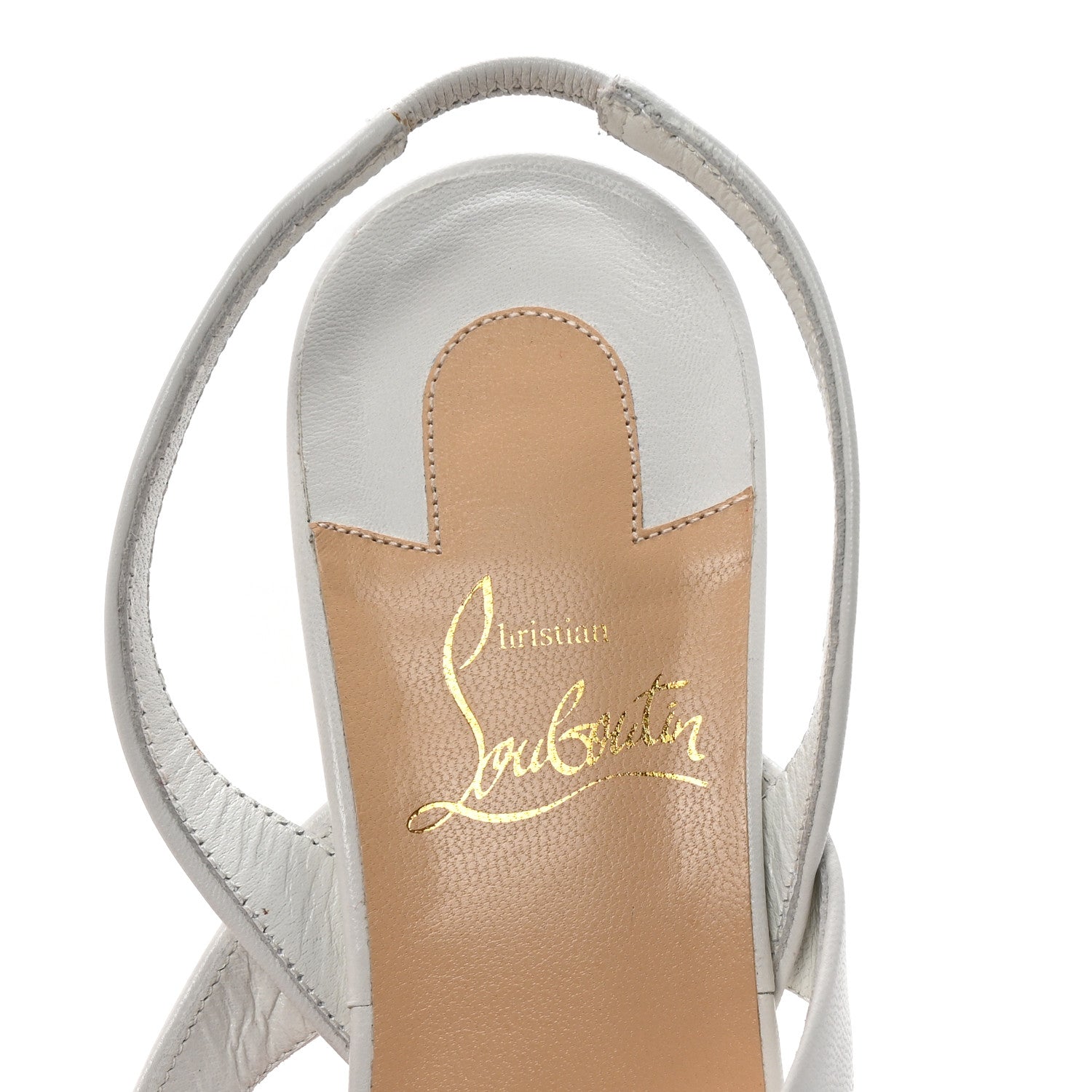 Christian Louboutin Kid Taralita 55 Thong Sandals 36.5 White 8 of 9