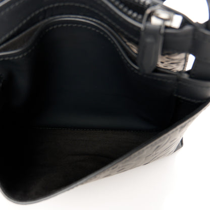 Salvatore Ferragamo Calfskin Gancini Embossed Brooklyn Crossbody Bag Black 7 of 11