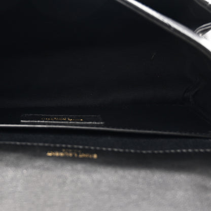Saint Laurent Lambskin Matelasse Monogram Baby Niki Chain Satchel Black 4 of 9