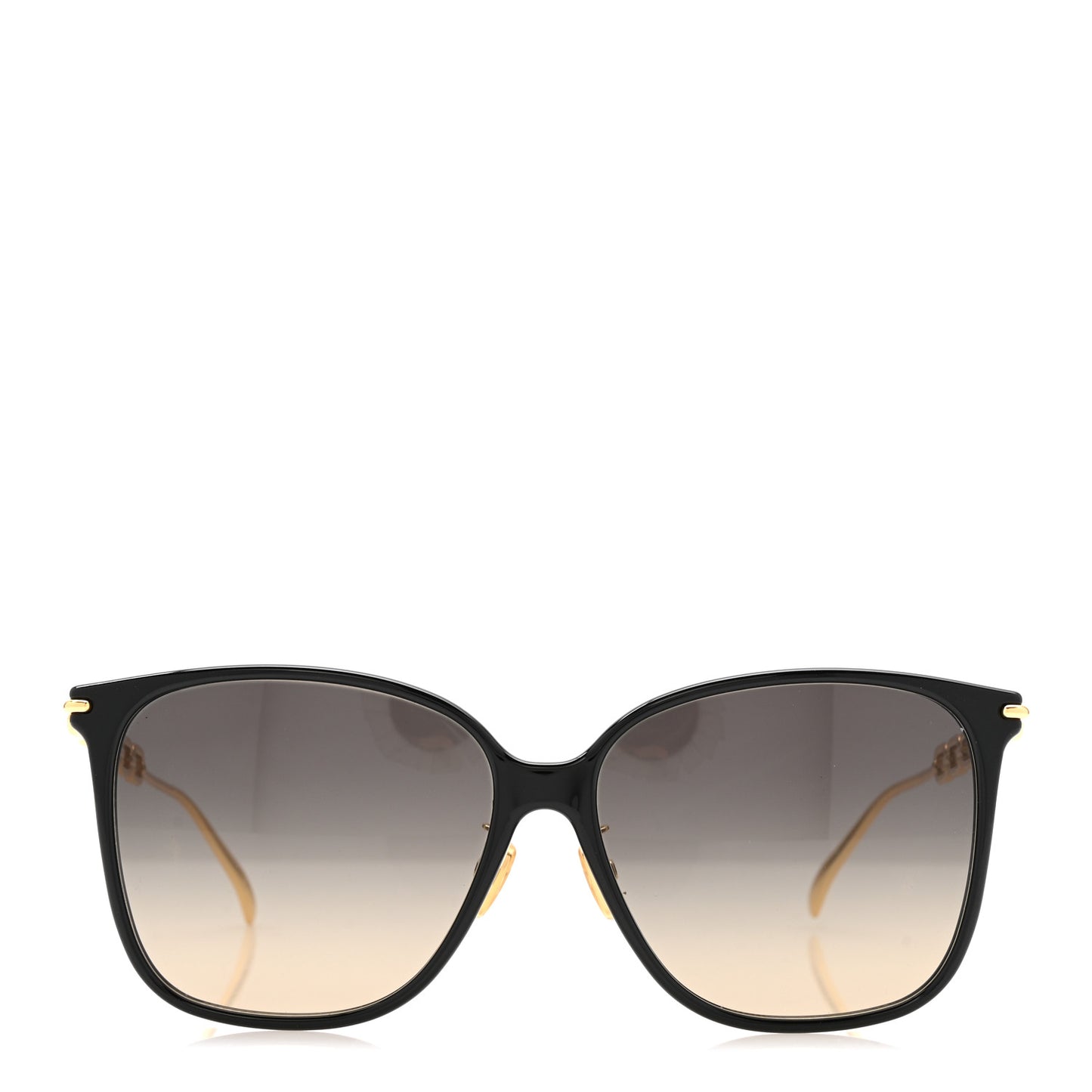 Acetate Metal My LV Chain Two Classique Square Sunglasses Z1911U Black