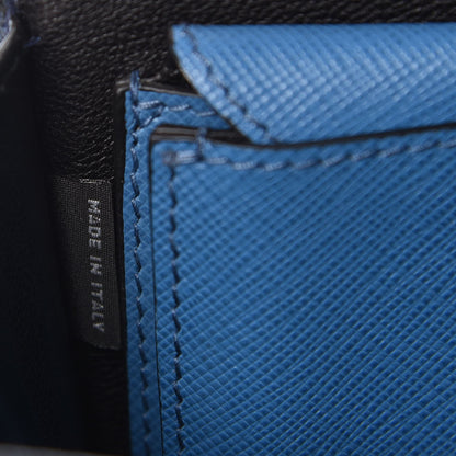 Prada Saffiano Lux Sound Shoulder Bag Bluette Cobalto 7 of 7