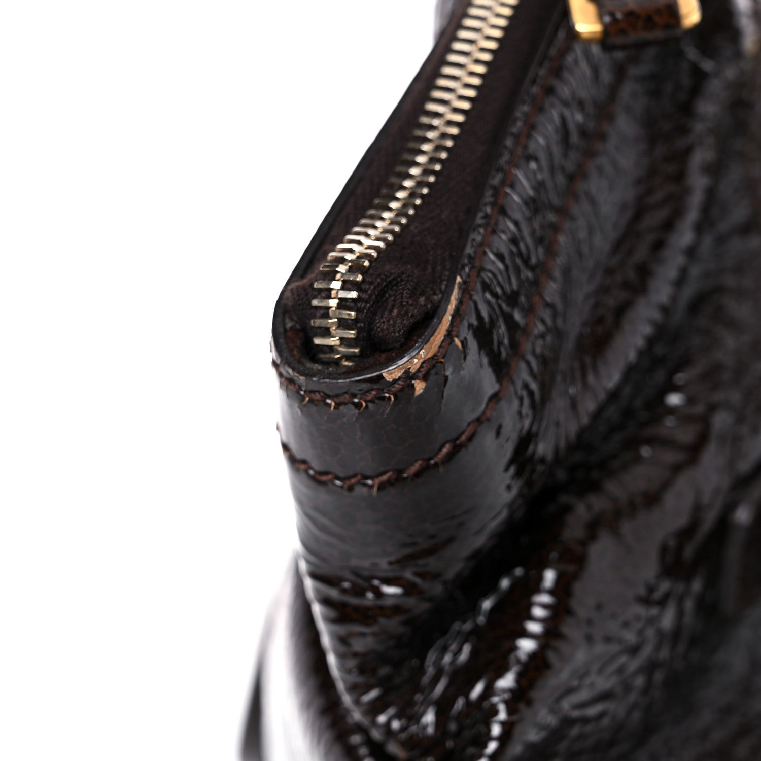 Saint Laurent Patent Small Downtown Brown 21 of 22