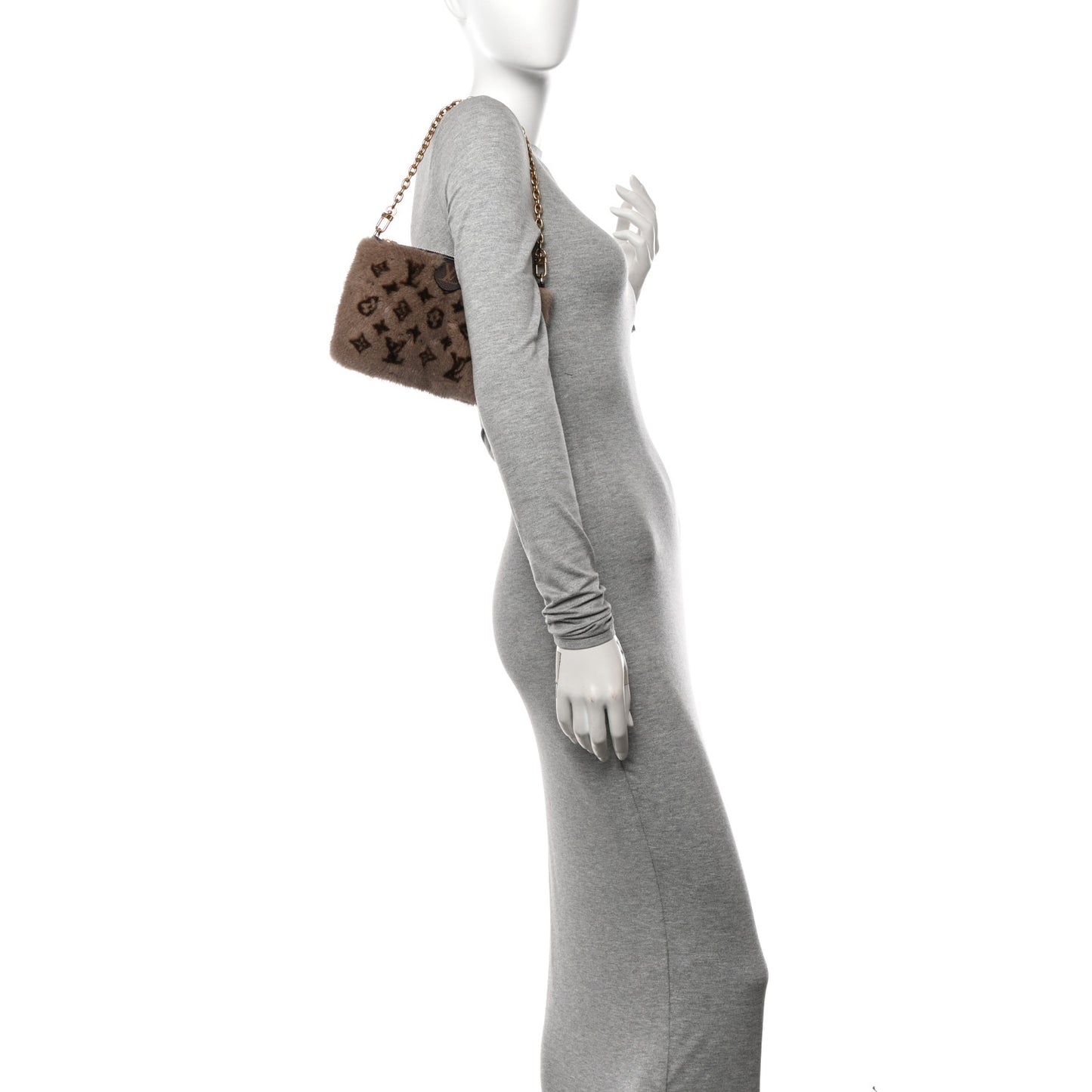 Monogram Mink Neo Pochette Vision Milla Brown