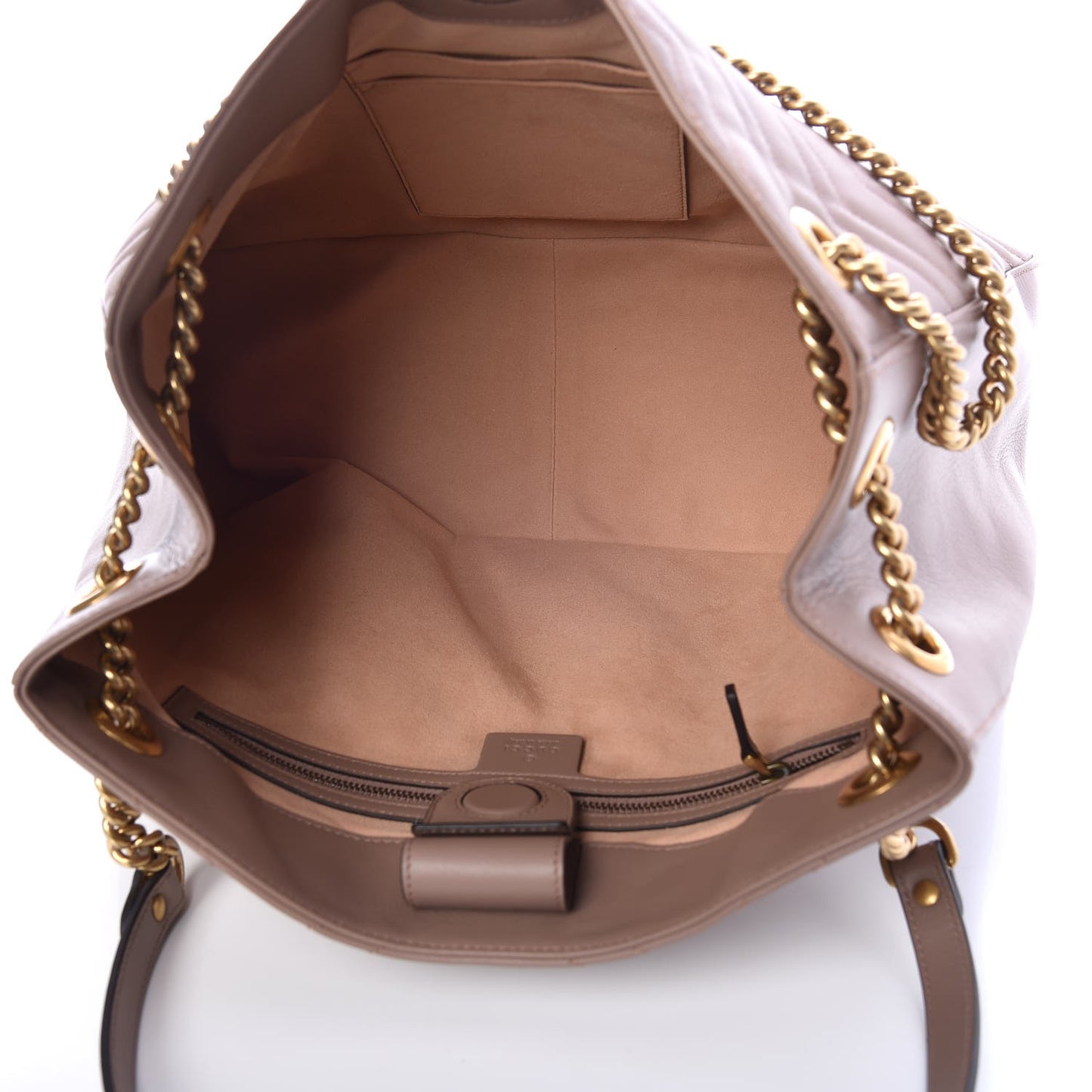 Calfskin Matelasse Medium GG Marmont Shoulder Tote Bag Porcelain Rose