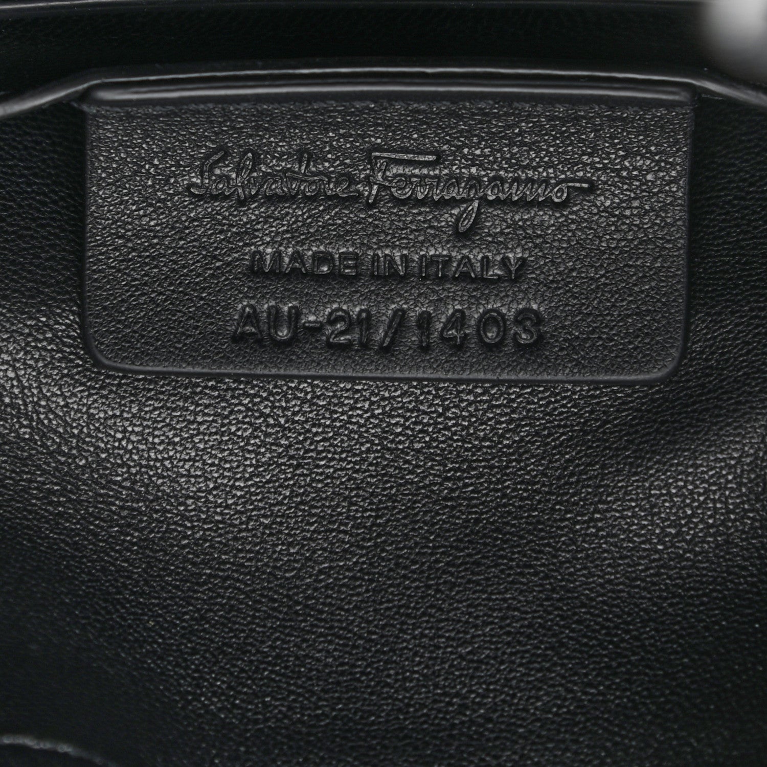Salvatore Ferragamo Calfskin Cage Bag Black 7 of 10