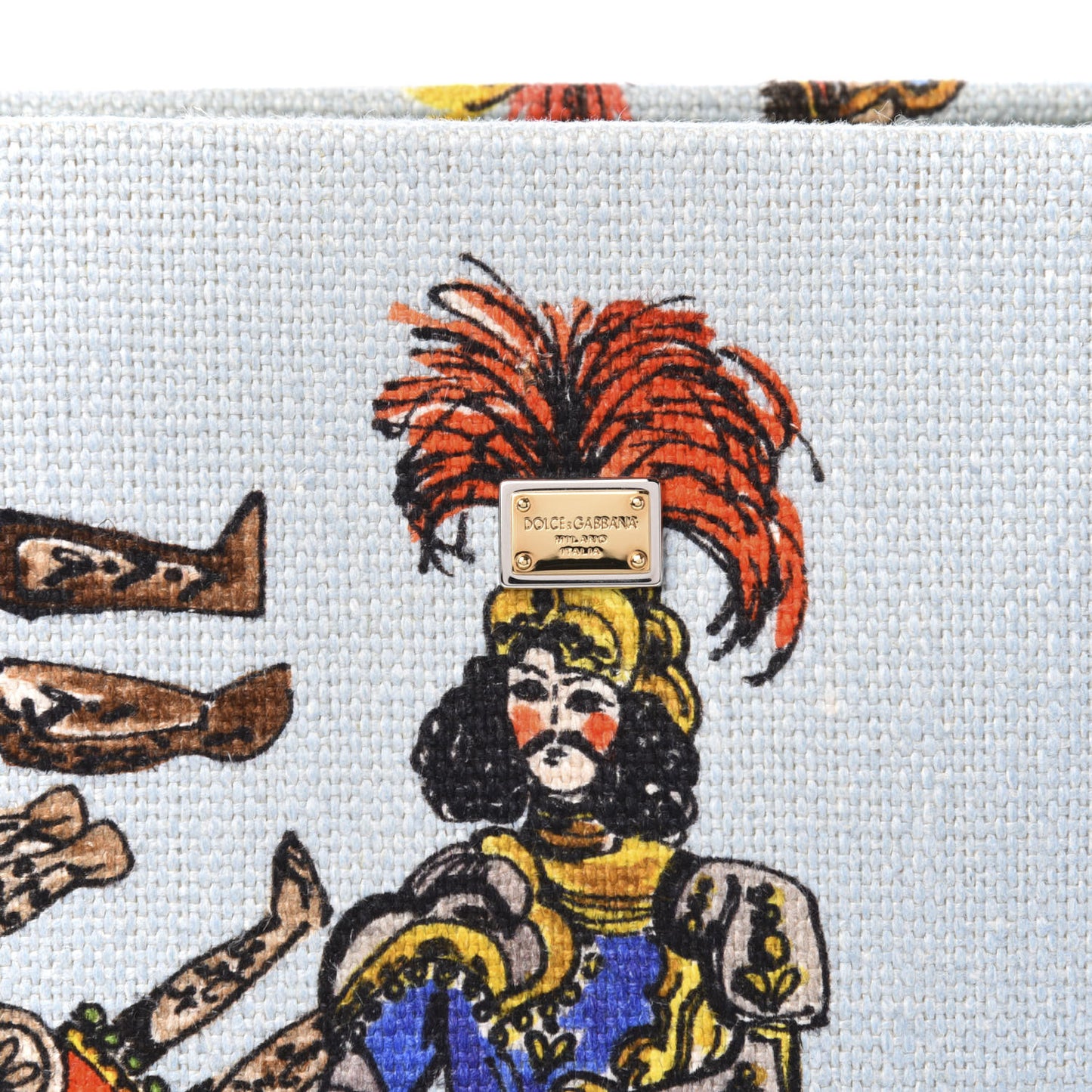 Canvas Printed Shoulder Bag Multicolor