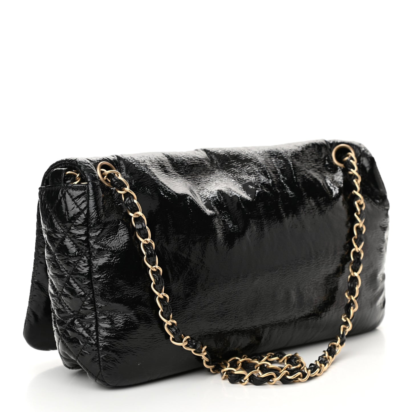 Vinyl Medium Rock and Chain Flap Black