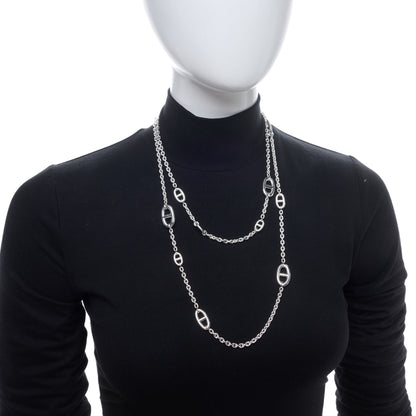 Hermes Sterling Silver Farandole Necklace 120 2 of 5