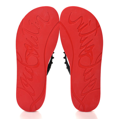 Christian Louboutin Rubber Spike Mens Loubi Flip Flop 42 Black 5 of 6