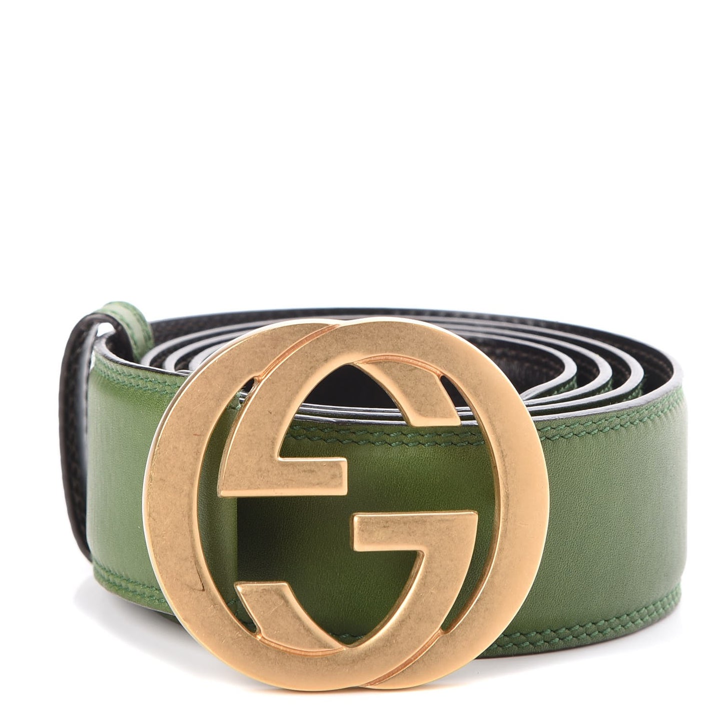 Calfskin Interlocking G 40mm Belt 90 36 Green
