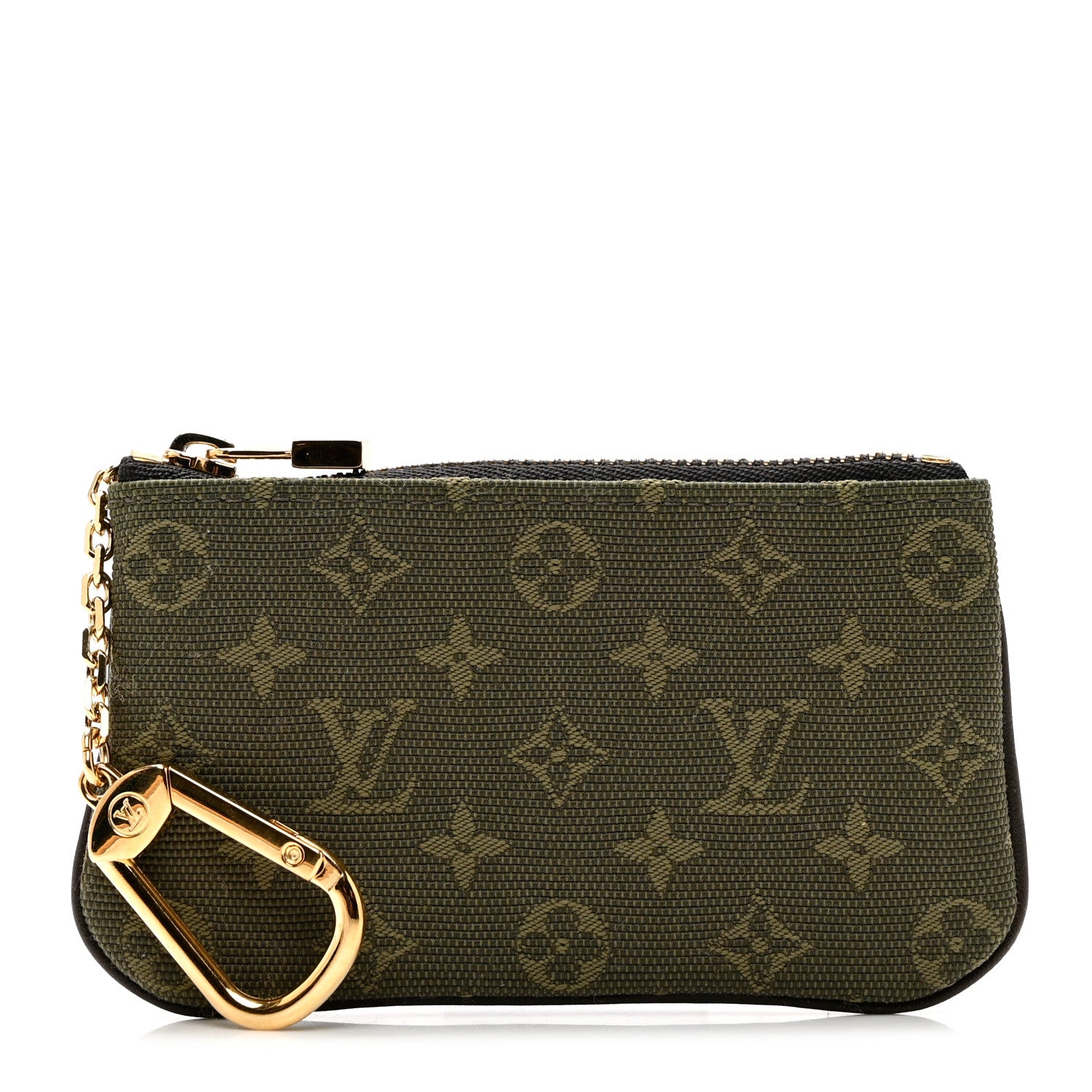 Louis Vuitton Mini Monogram Key Pouch Kaki 1 of 6