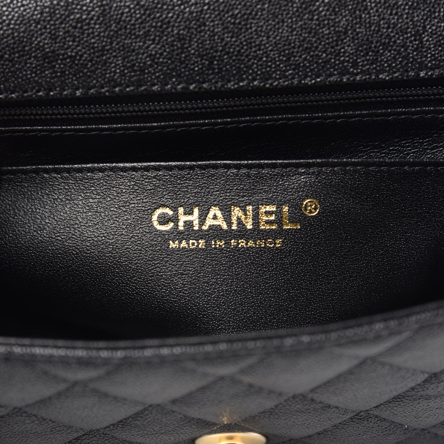 Chanel Caviar Quilted Mini Top Handle Rectangular Flap Black 8 of 11