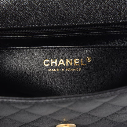 Chanel Caviar Quilted Mini Top Handle Rectangular Flap Black 8 of 11