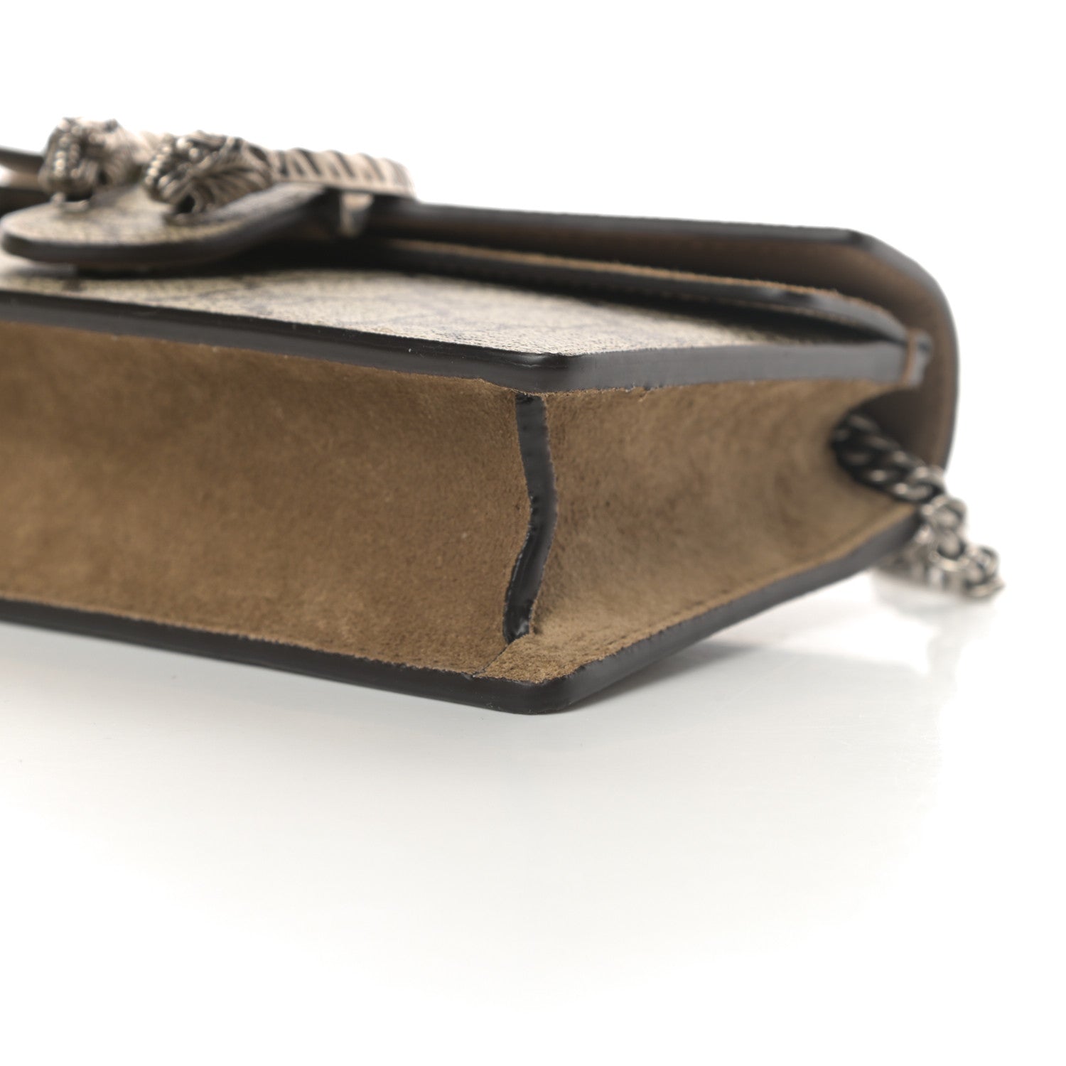 Gucci GG Supreme Monogram Super Mini Dionysus Shoulder Bag Taupe 10 of 11
