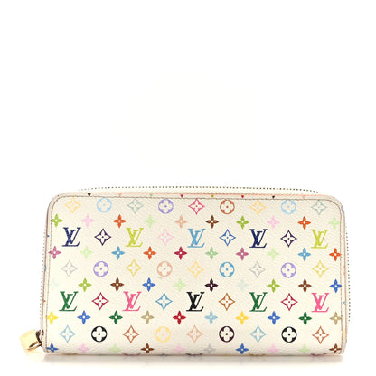 Louis Vuitton Monogram Multicolor Zippy Wallet White Litchi 1 of 6