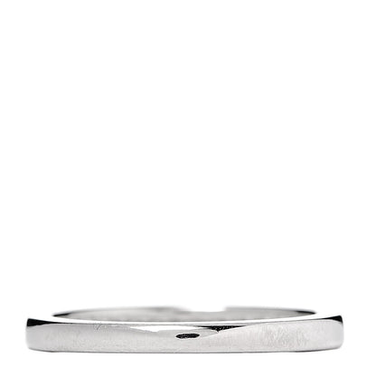 Tiffany Platinum Diamond .22ctw Half Circle Wedding Band Ring 52 6 3 of 5