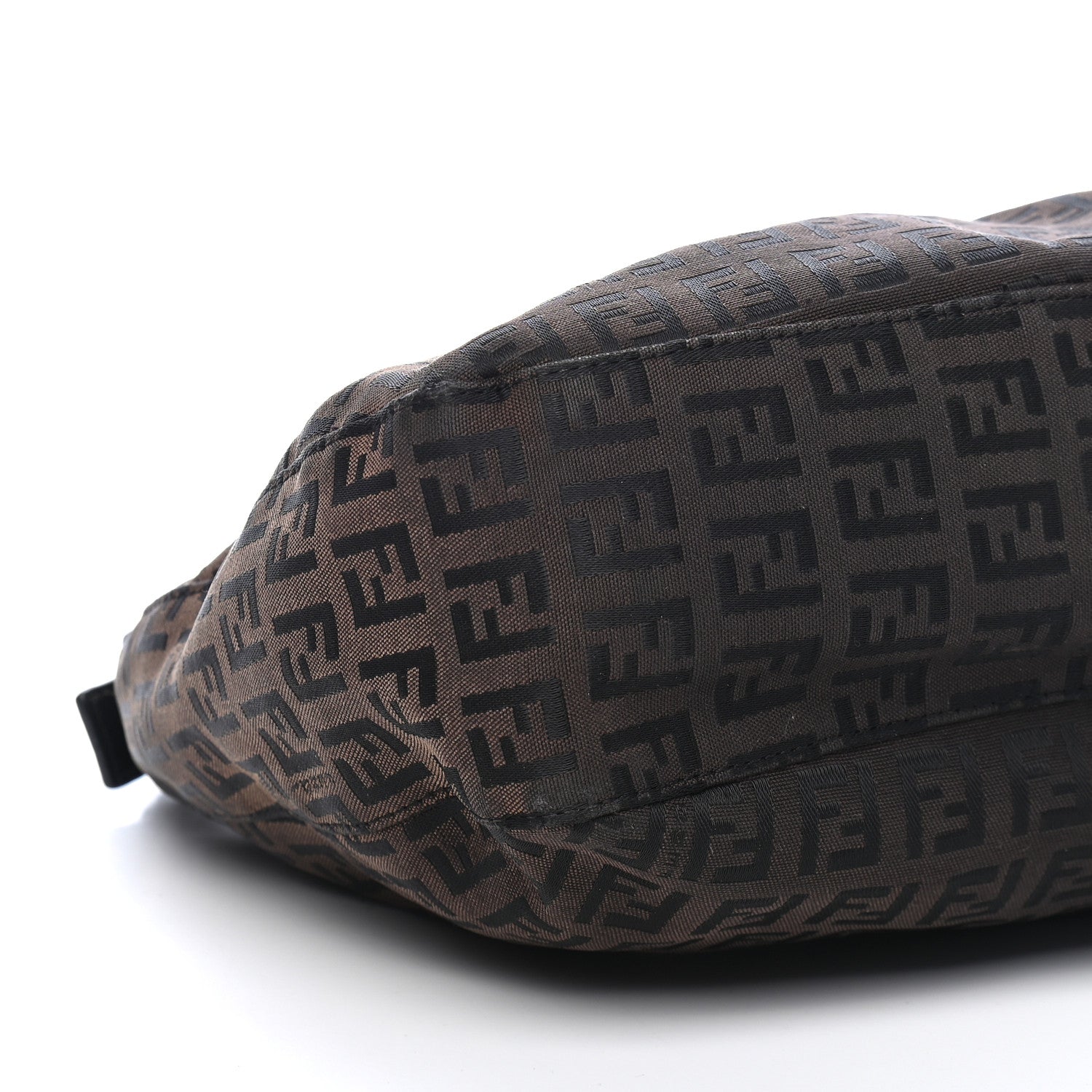 Fendi Zucchino Small Hobo Dark Brown 7 of 9