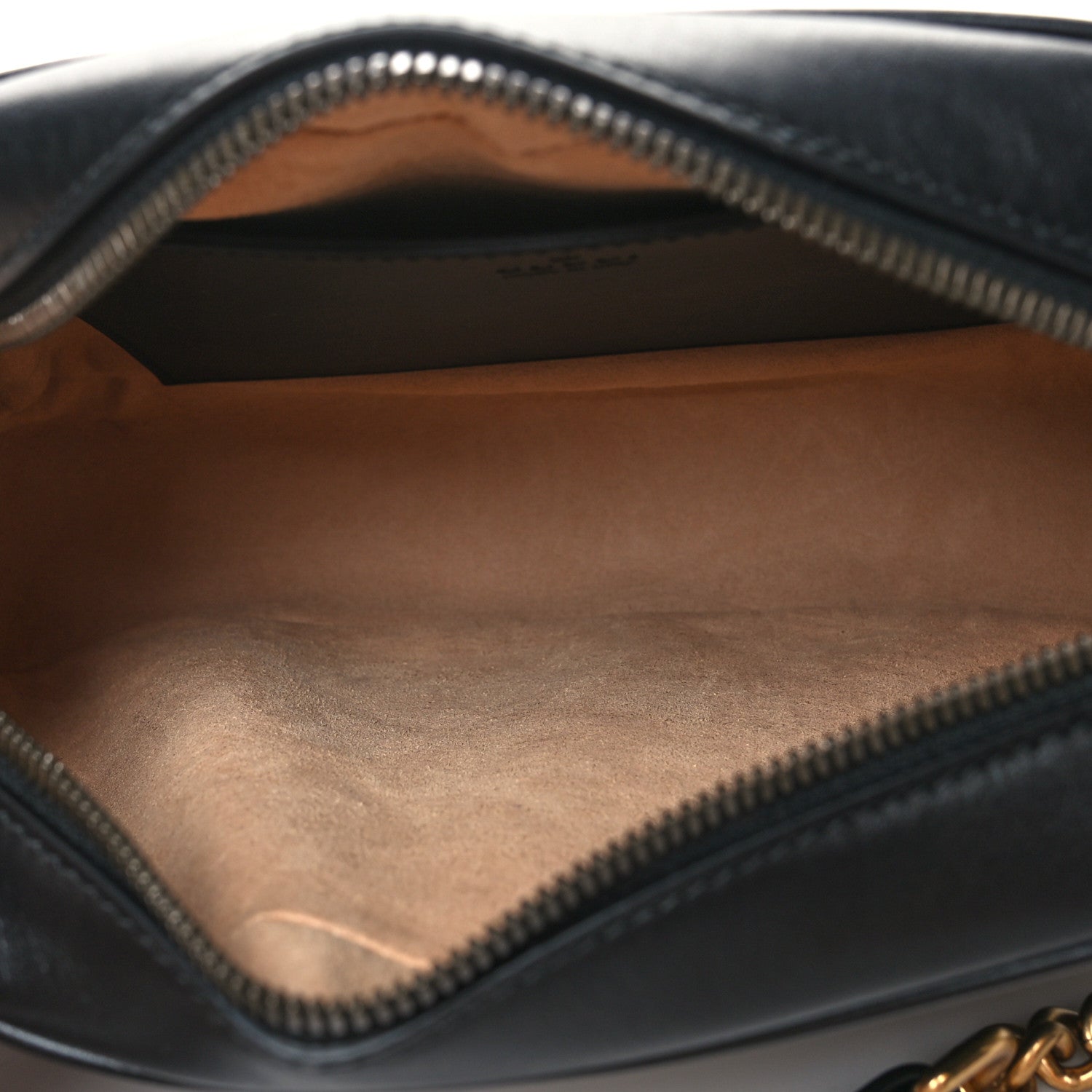 Gucci Calfskin Matelasse Small GG Marmont Chain Shoulder Bag Black 5 of 10