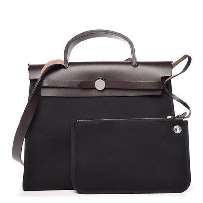 Hermes Toile Vache Hunter Herbag Zip 31 PM Black Ebene 1 of 12