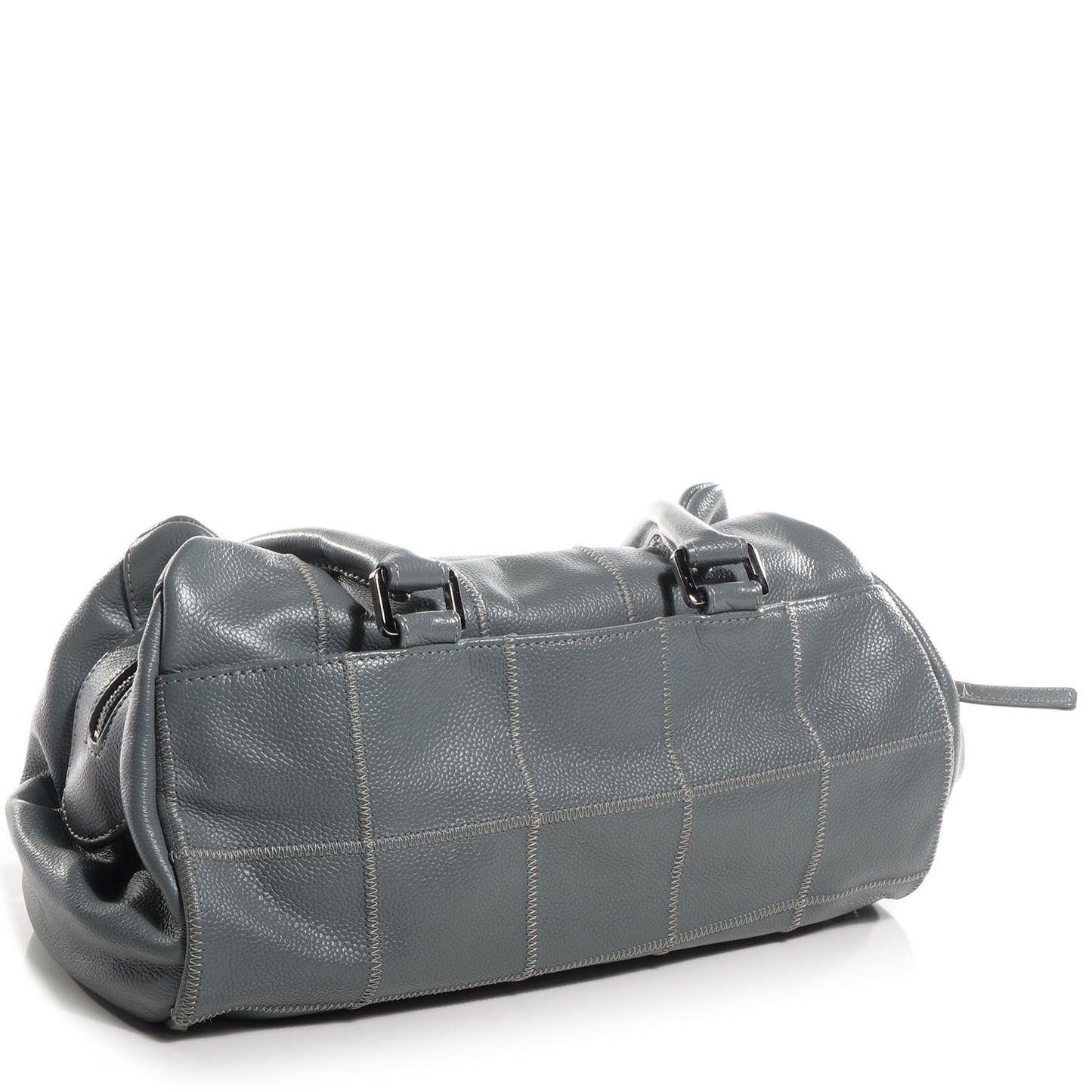 Caviar Square Stitched Tote Grey