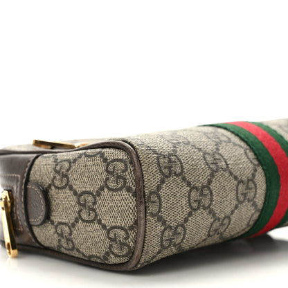 Gucci GG Supreme Monogram Web Small Ophidia Belt Bag 85 34 Dark Brown 8 of 13