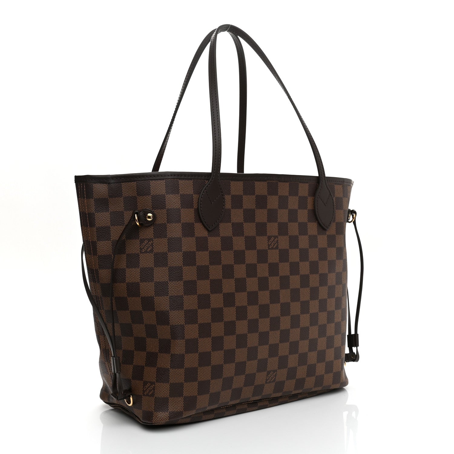 Louis Vuitton Damier Ebene Neo Neverfull MM Rose Ballerine 4 of 10