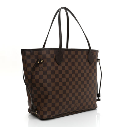 Louis Vuitton Damier Ebene Neo Neverfull MM Rose Ballerine 4 of 10
