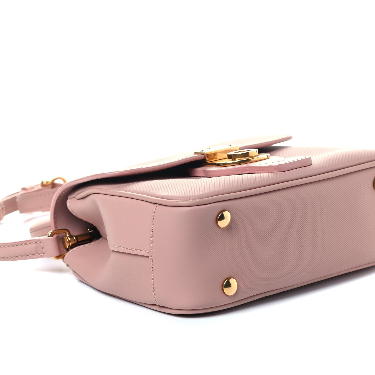 Burberry Trench Calfskin Small DK88 Top Handle Bag Ash Rose 5 of 10