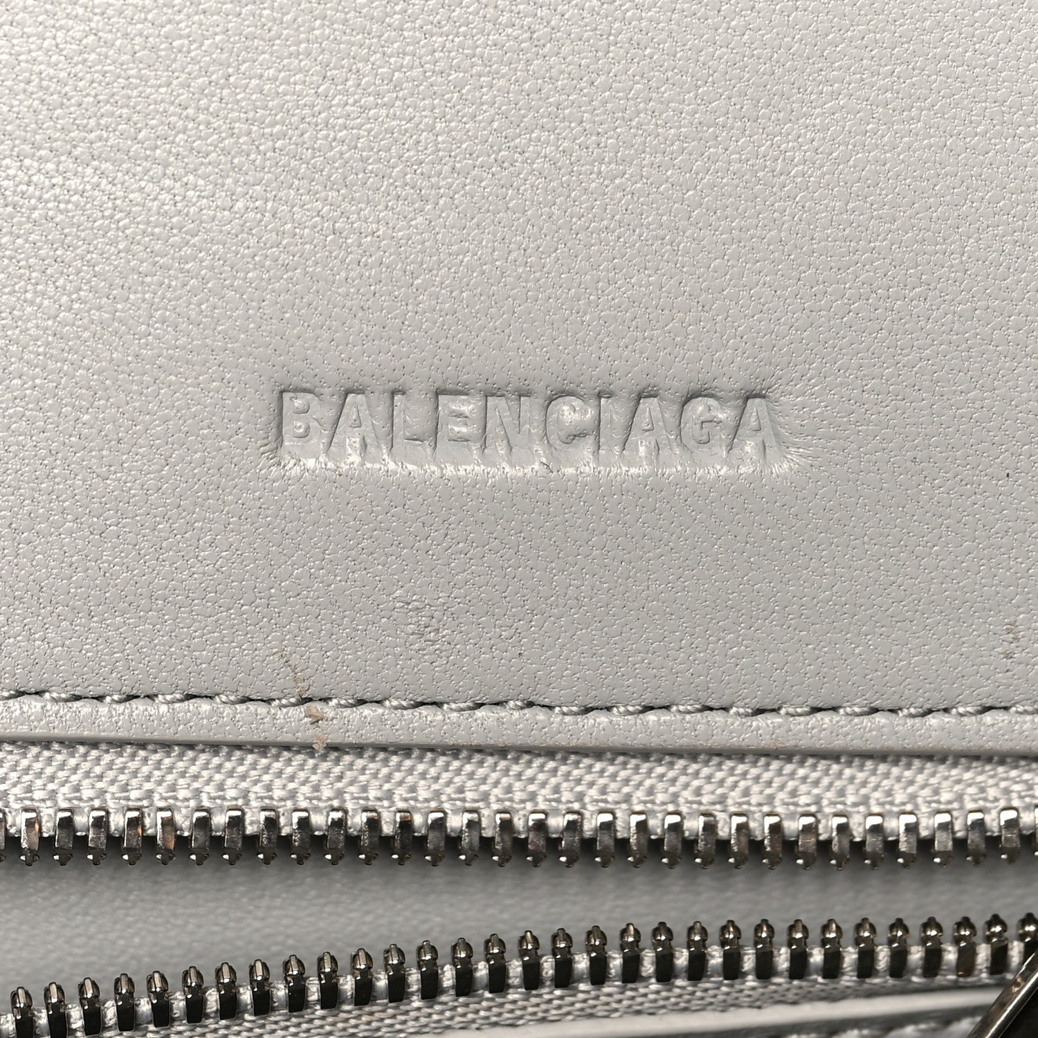 Balenciaga Faux Calfskin Fabric Small Sneakerhead Top Handle Bag Blue Grey 6 of 7