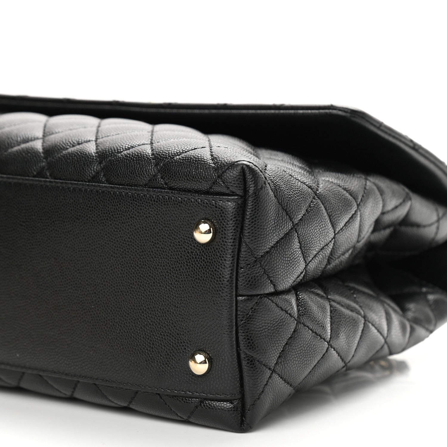 Chanel Caviar Quilted Medium Coco Handle Flap Black 10 of 10