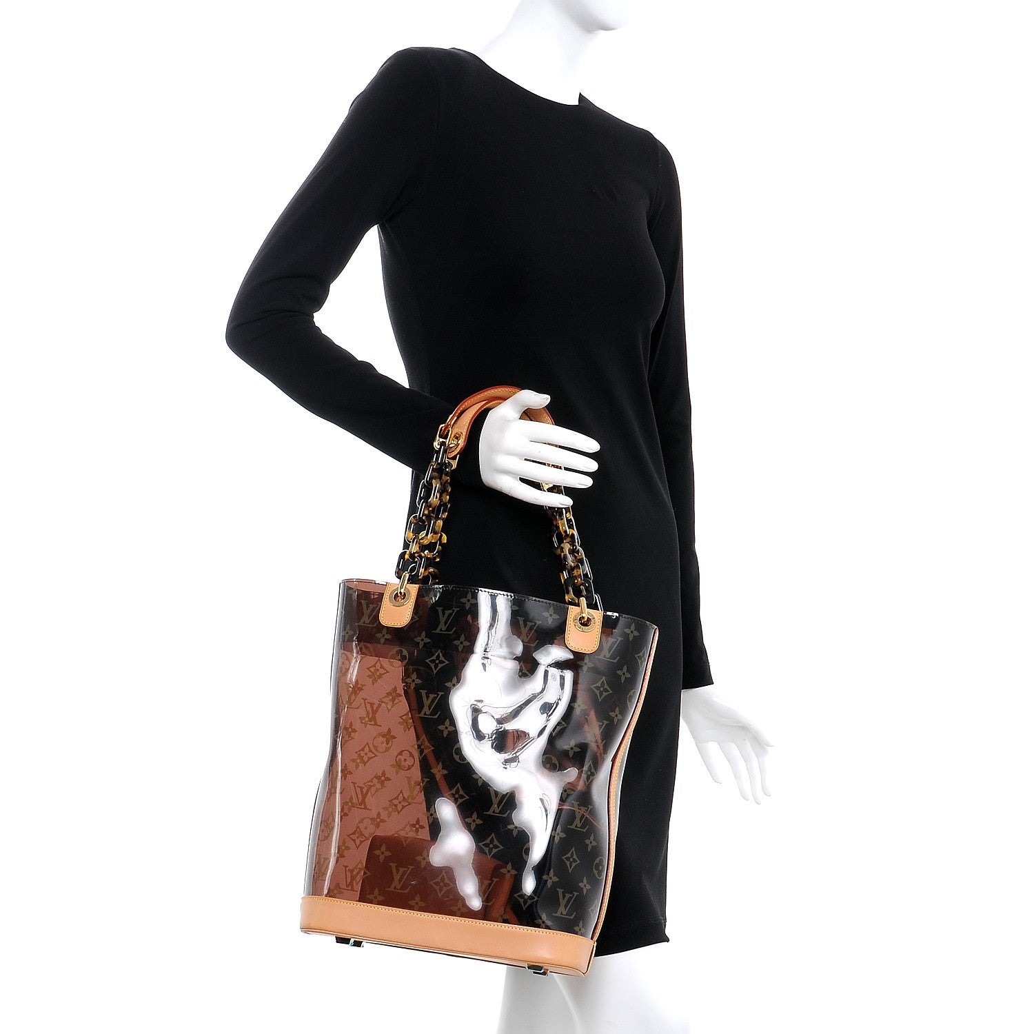 Louis Vuitton Vinyl Cabas Sac Ambre MM 2 of 11