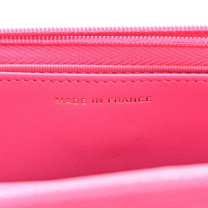 Chanel Caviar Quilted Wallet On Chain WOC Fuchsia 7 of 13
