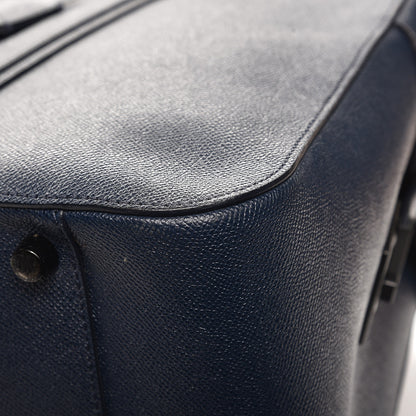 Burberry Textured Calfskin Briefcase Bag Dark Cobalt 10 of 12