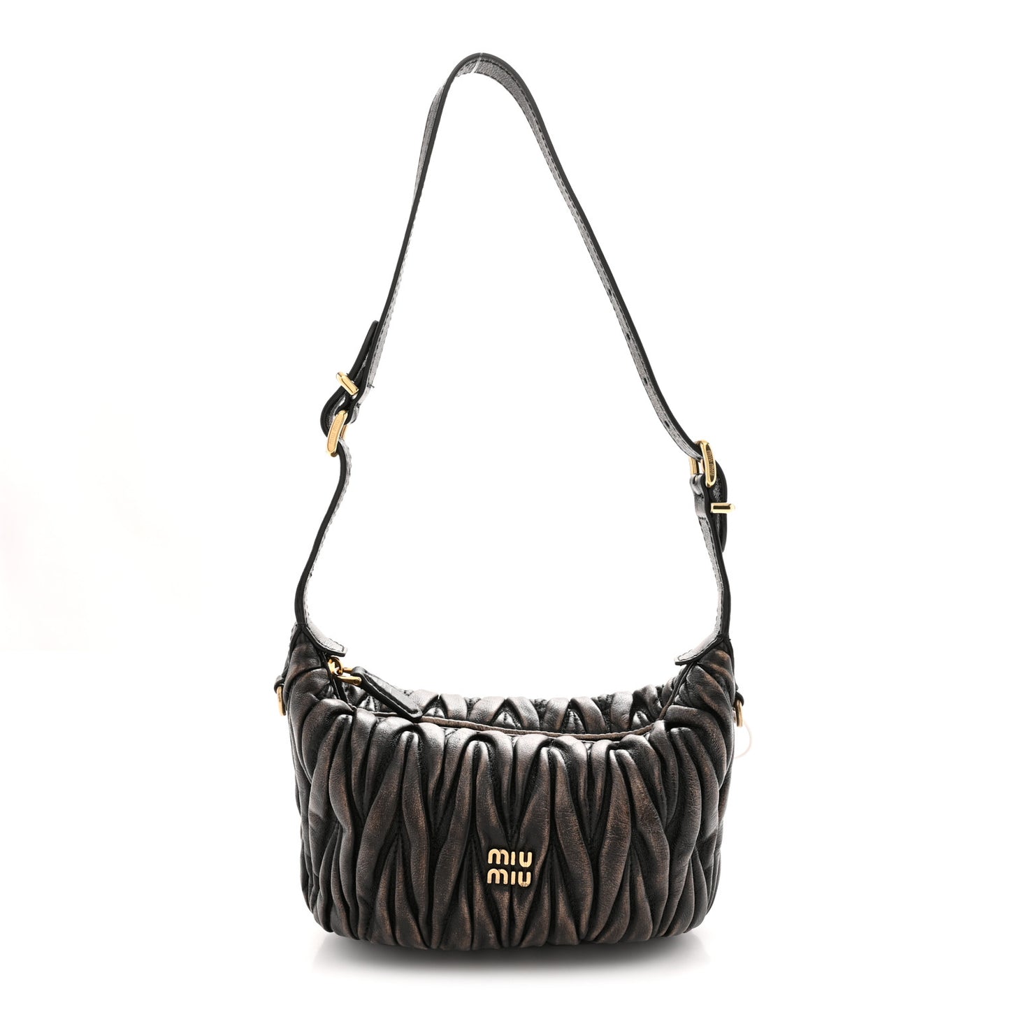 Nappa Matelasse Pouch Sand Coffee