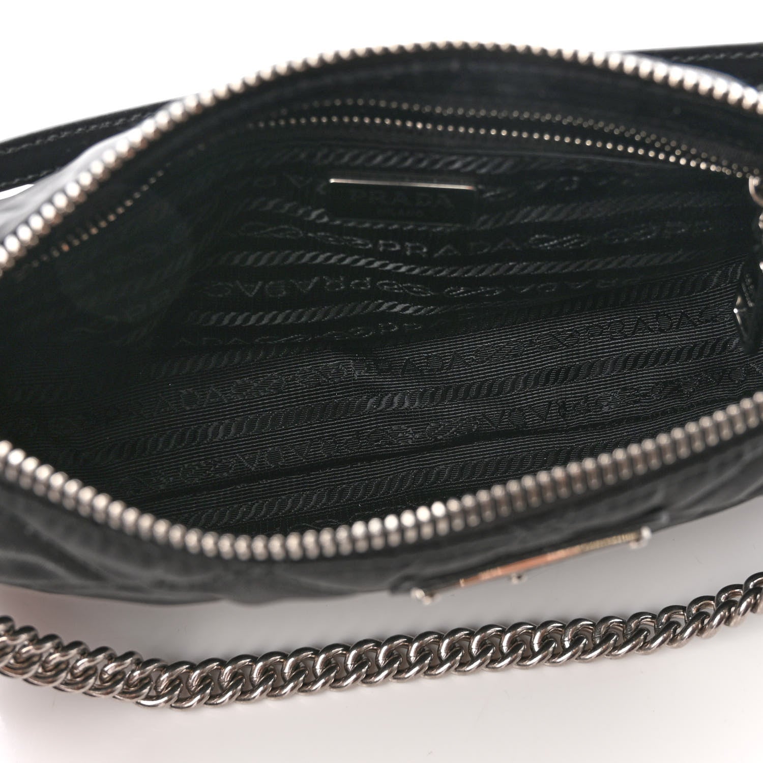 Prada Nylon Tessuto Impuntu Quilted Crossbody Bag Black 5 of 10