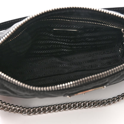 Prada Nylon Tessuto Impuntu Quilted Crossbody Bag Black 5 of 10
