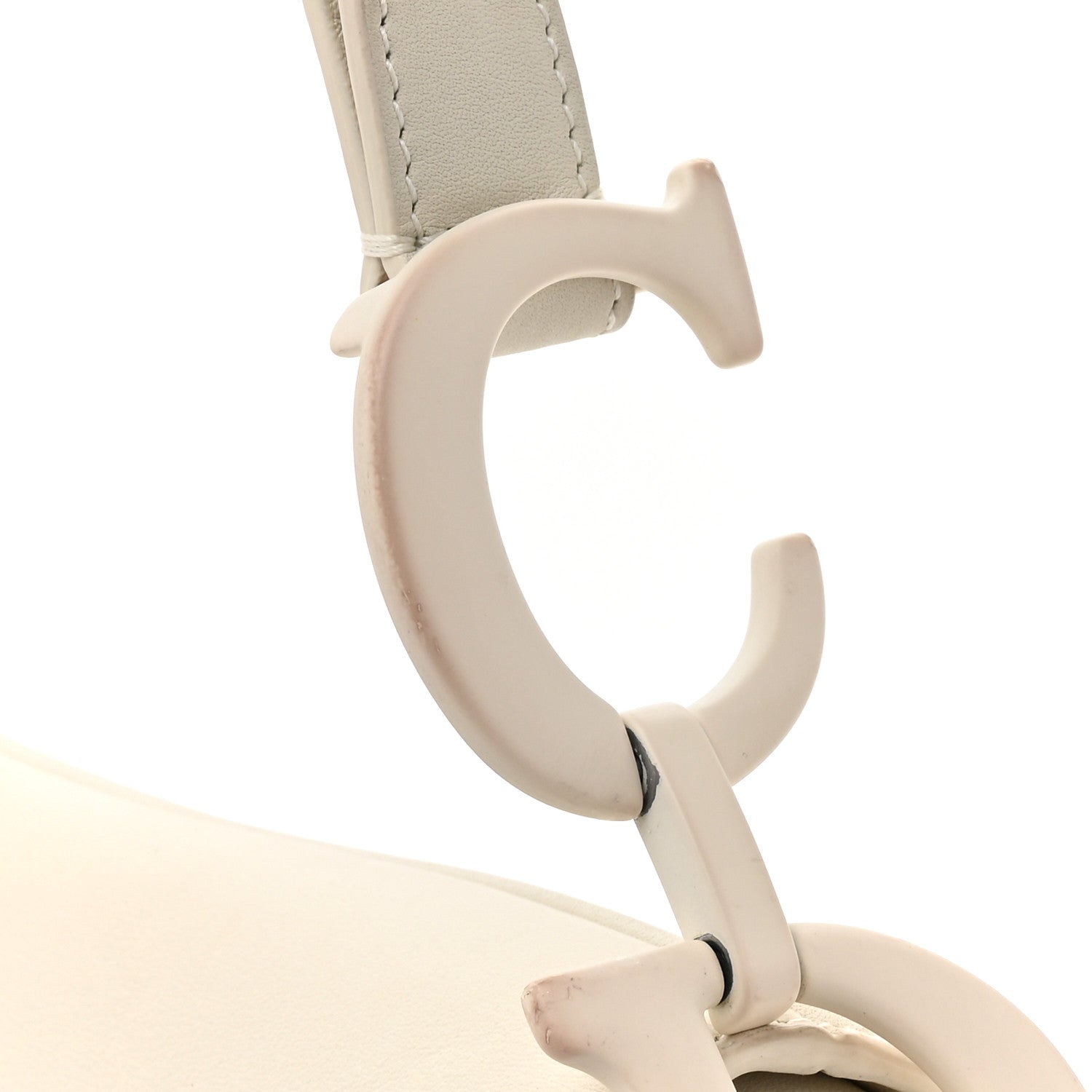 Christian Dior Ultra Matte Calfskin Saddle Bag Off White 14 of 14