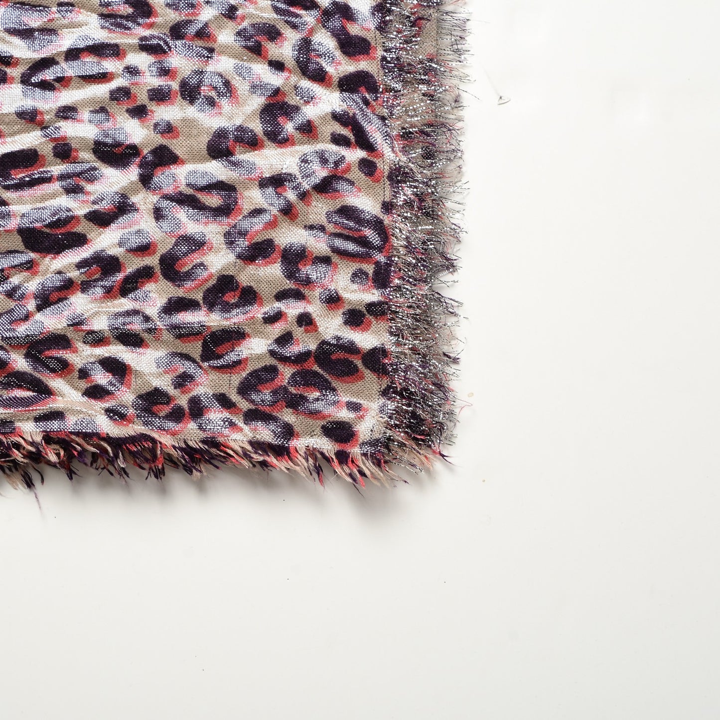 Cashmere Silk Stephen Sprouse Disco Leopard Stole