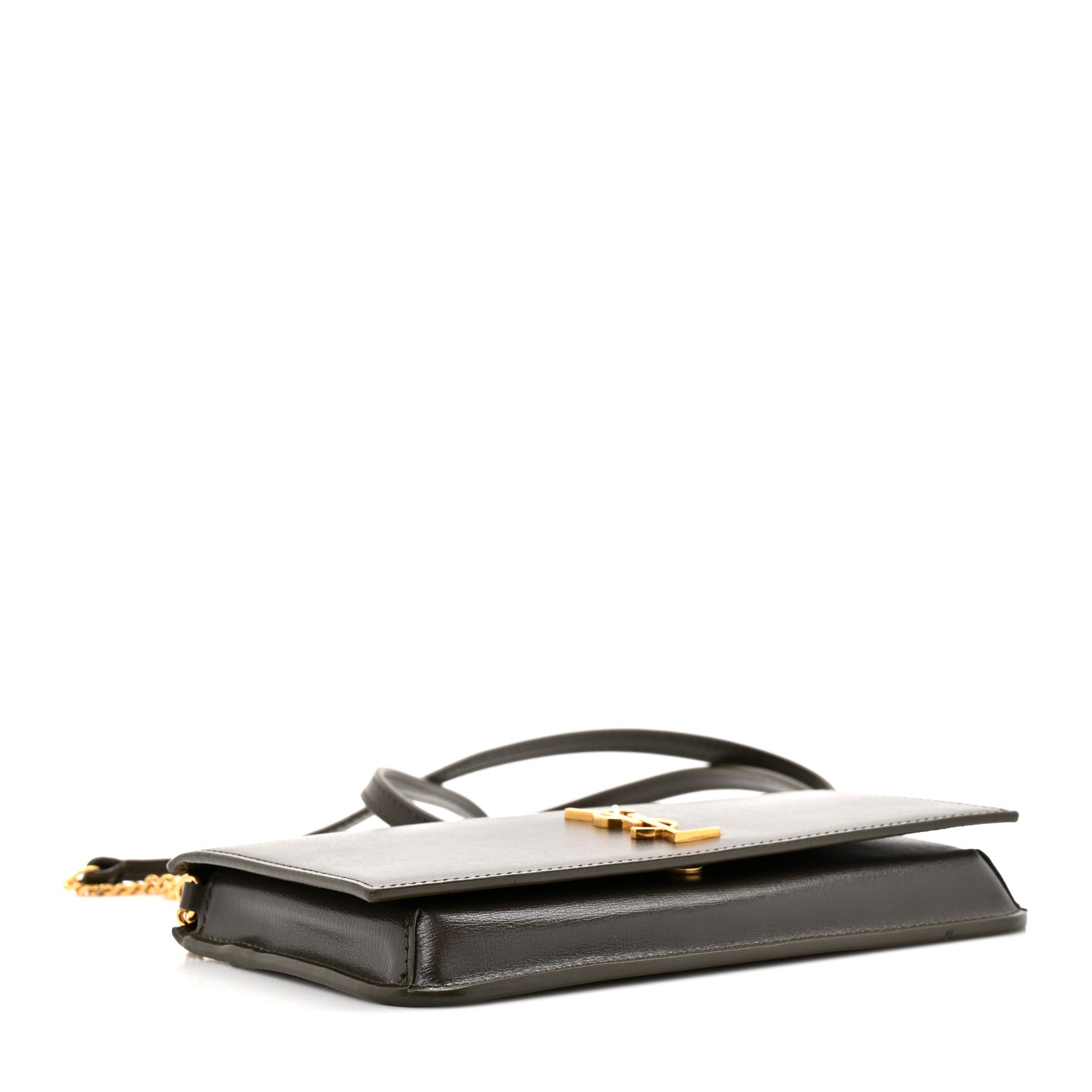 Saint Laurent Smooth Calfskin Monogram Phone Holder Crossbody Light Musk 4 of 11