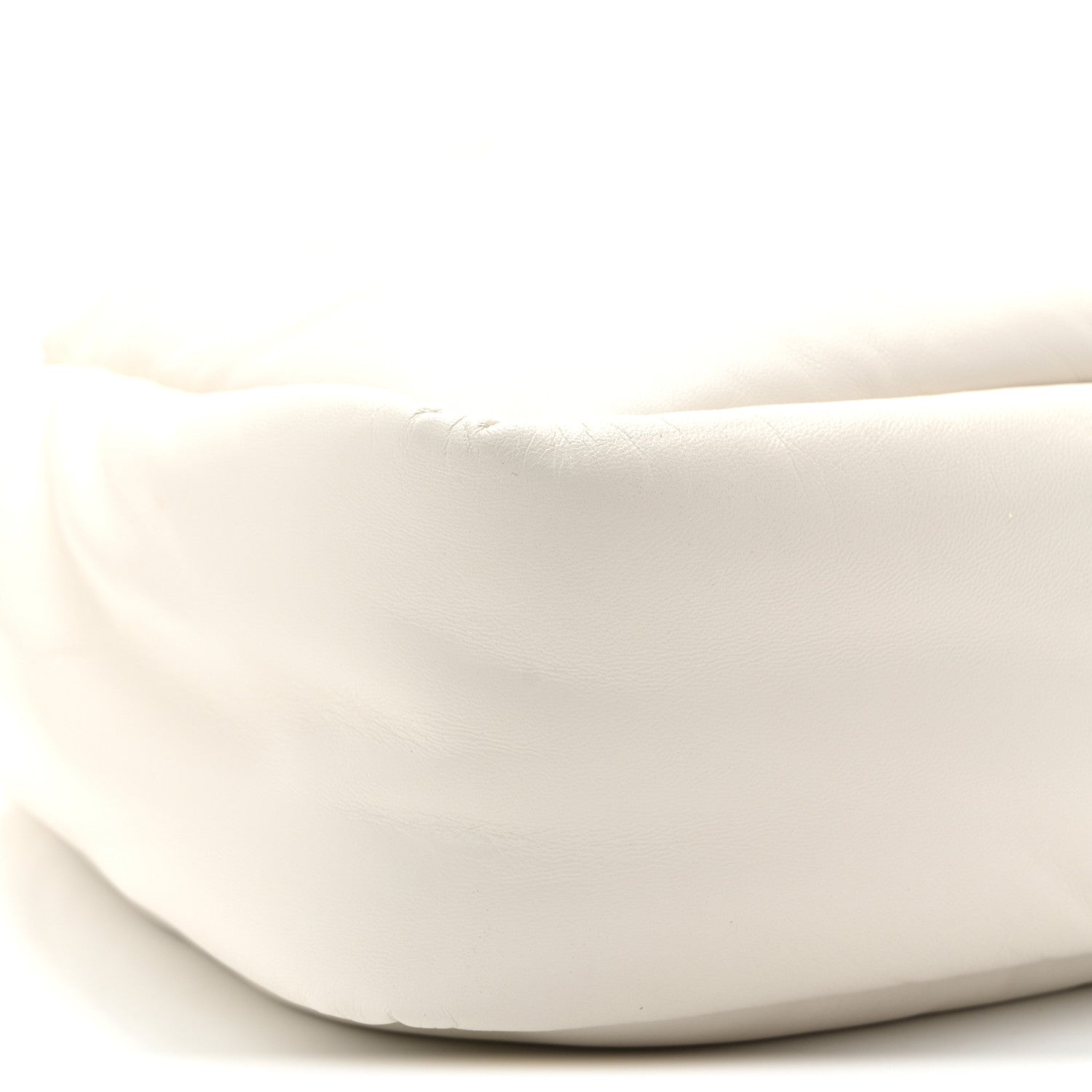 Prada Nappa Soft Padded Medium Double Handled Shoulder Bag White 8 of 9